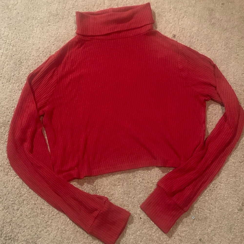 Red Garage cropped turtleneck
